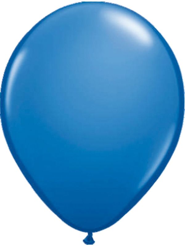 Donkerblauwe metallic ballonnen 100 stuks