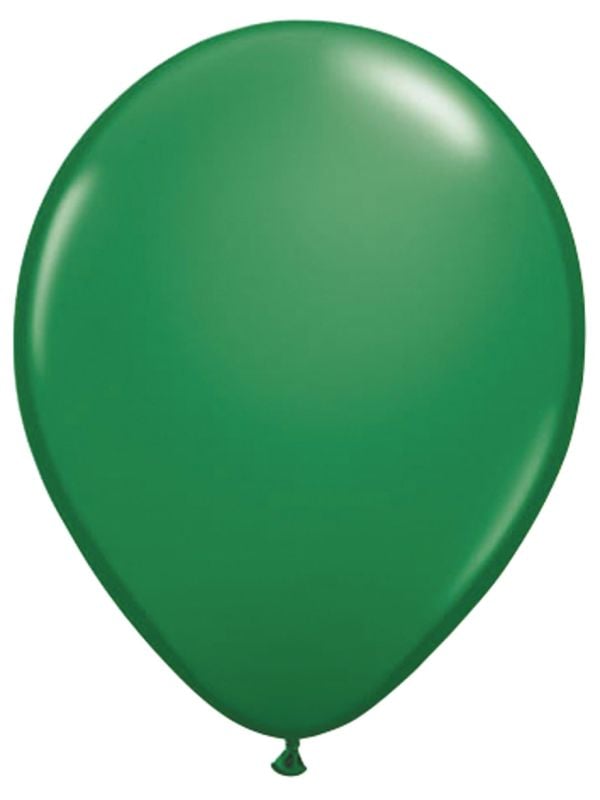 Donkergroene metallic ballonnen 10 stuks