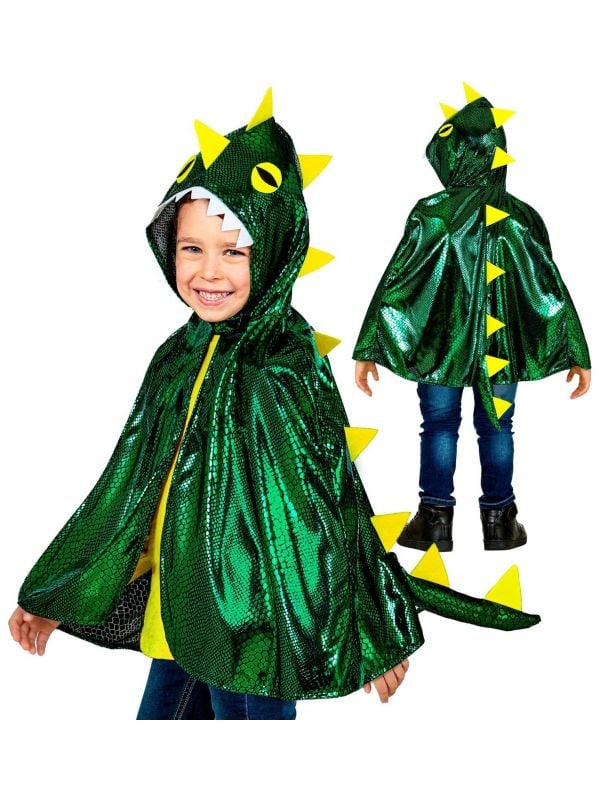 Draak cape groen kinderen