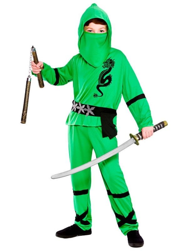 Draken ninja pak groen