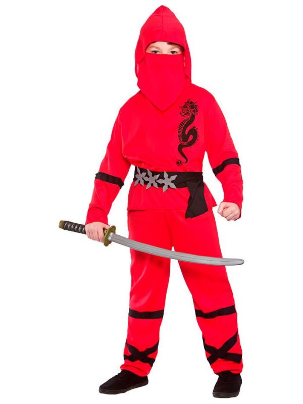 Draken ninja pak rood