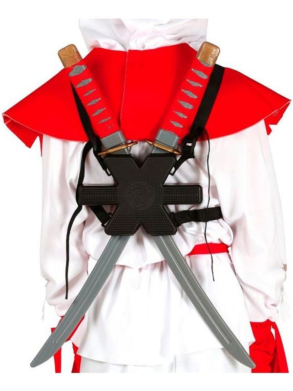 Dubbele ninja zwaarden met holster