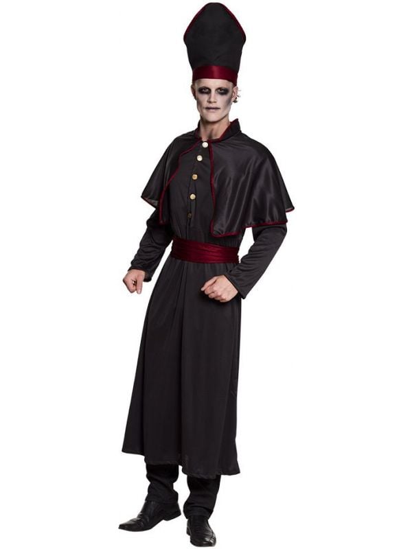 Duistere paus kostuum zwart