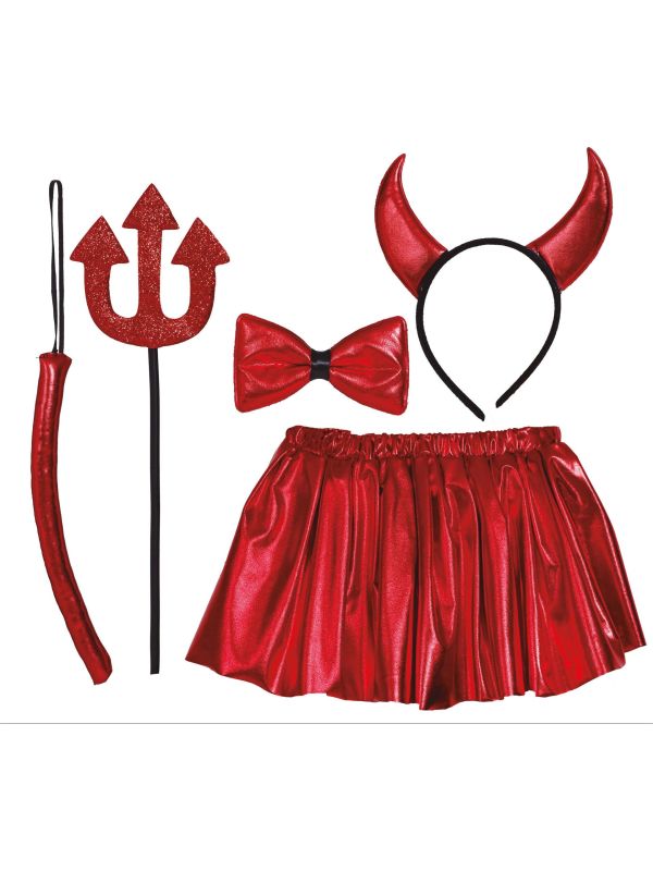 Duivel set kind 30 cm halloween main product photo