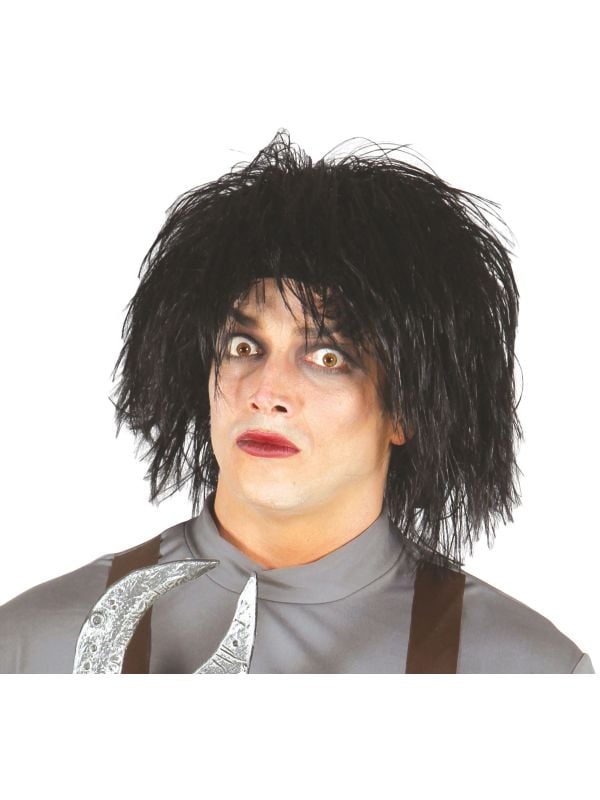 Edward Scissorhands pruik zwart main product photo