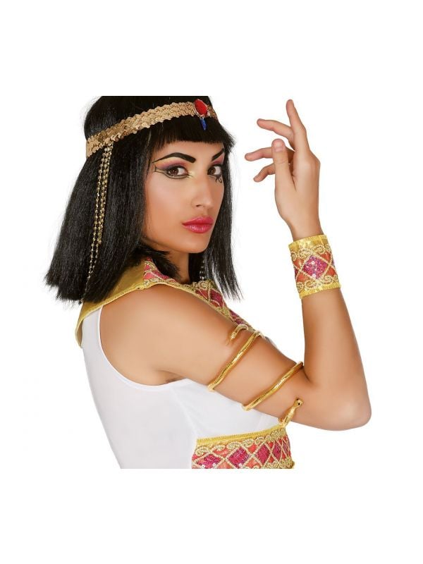 Egyptische armband gouden slang