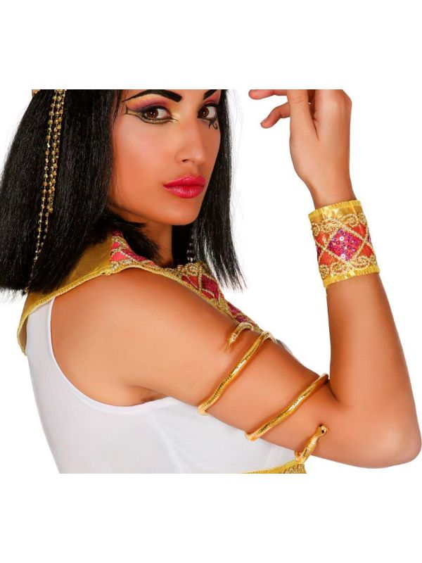 Egyptische armband gouden slang