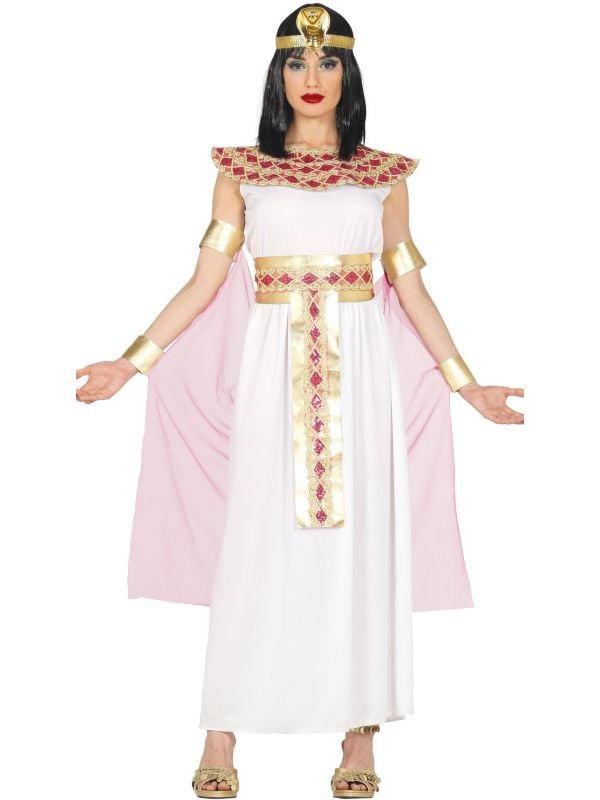 Egyptische godin jurk wit