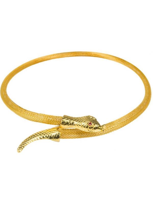 Egyptische slangenketting goud