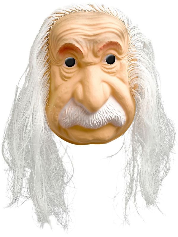 Einstein masker met haar