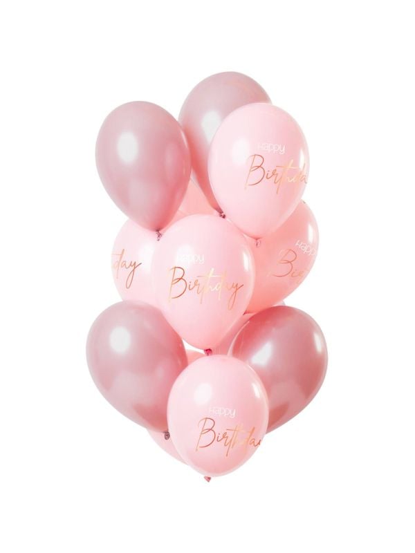 Elegant lush blush feest ballonnen 12 stuks