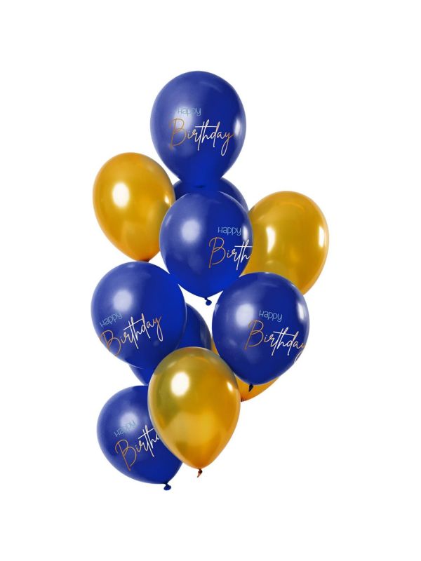 Elegant true blue feest ballonnen 12 stuks