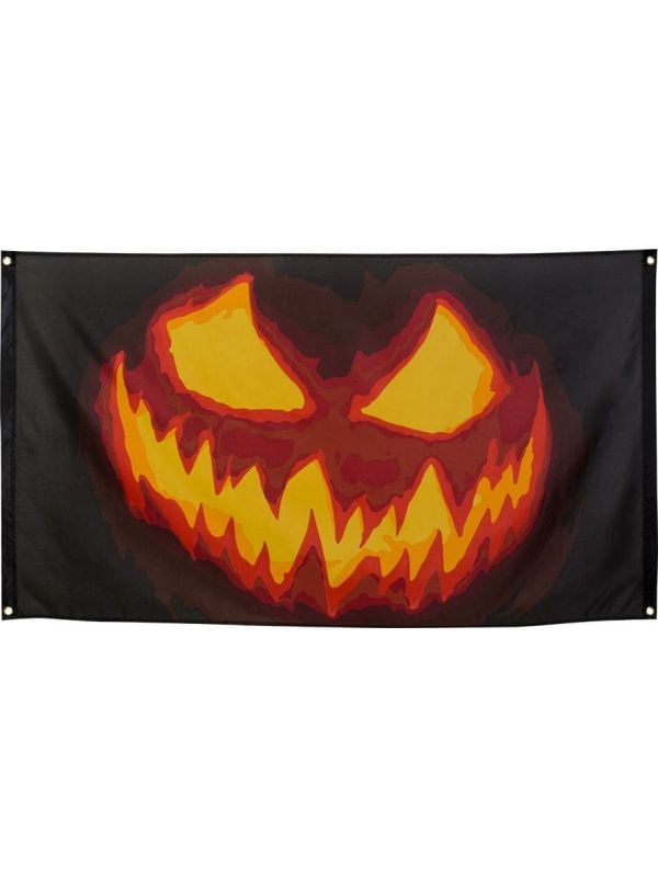 Enge pompoen halloween vlag