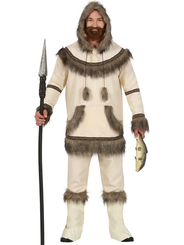 Eskimo outfit heren met capuchon