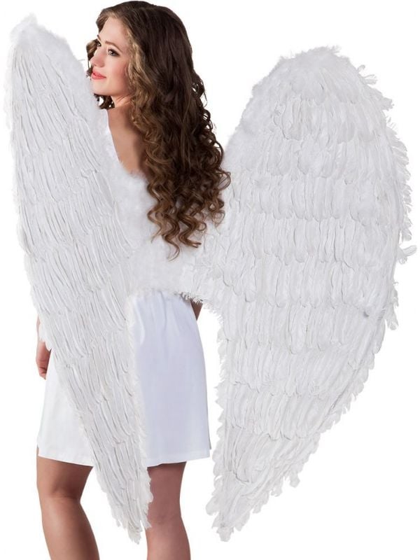 Extra grote engel vleugels wit