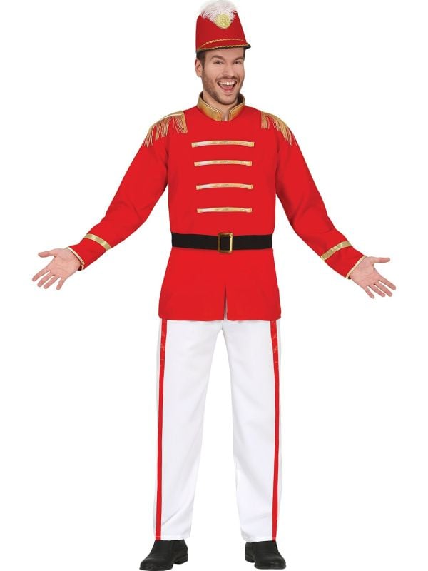 Fanfare outfit rood heren