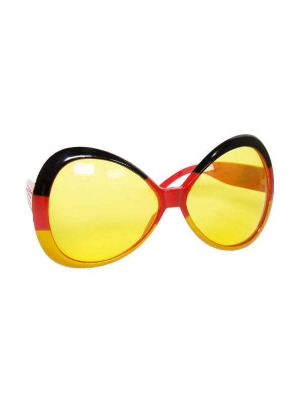 Feest bril zwart-rood-geel Duitsland