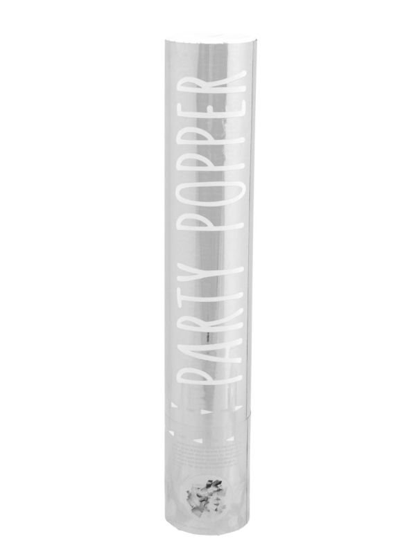 Feest confetti kanon zilver main product photo