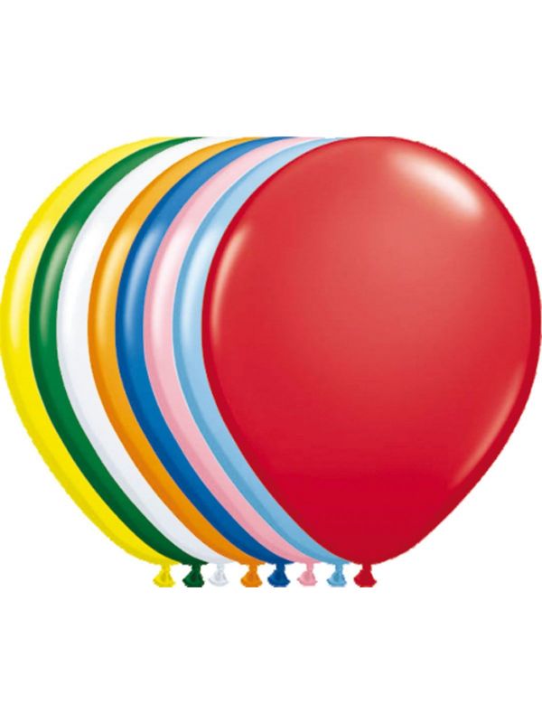 Feestelijke meerkleurige ballonnen 100 stuks