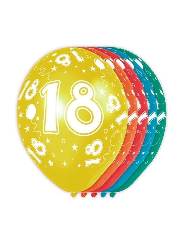 Feestelijke verjaardag ballonnen 18 jaar