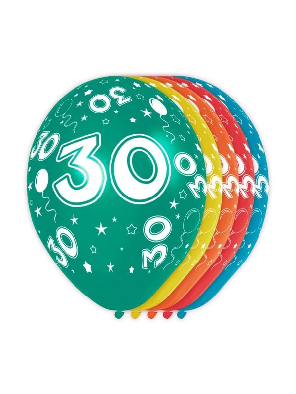 Feestelijke verjaardag ballonnen 30 jaar