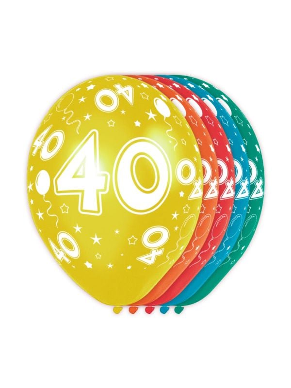 Feestelijke verjaardag ballonnen 40 jaar