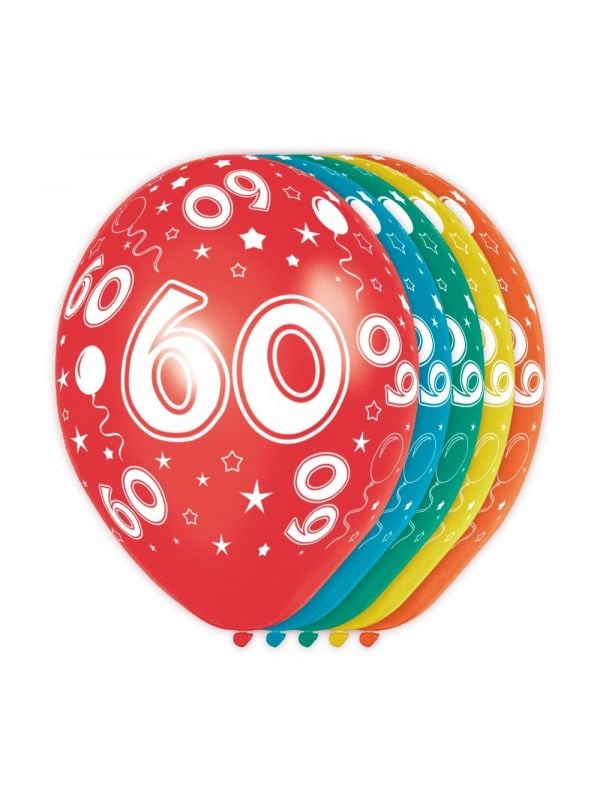Feestelijke verjaardag ballonnen 60 jaar