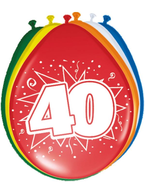 Feestelijke verjaardag jubileum ballonnen 40 jaar