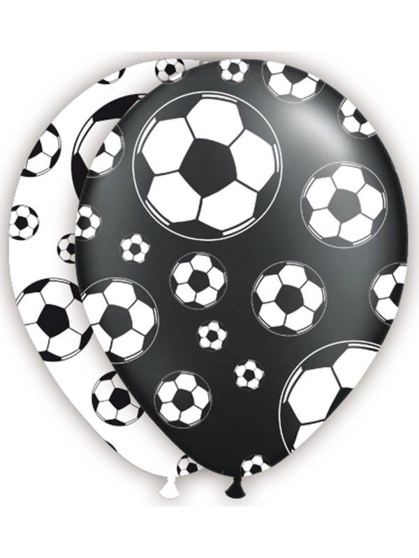 Feestelijke voetbal ballonnen 8 stuks