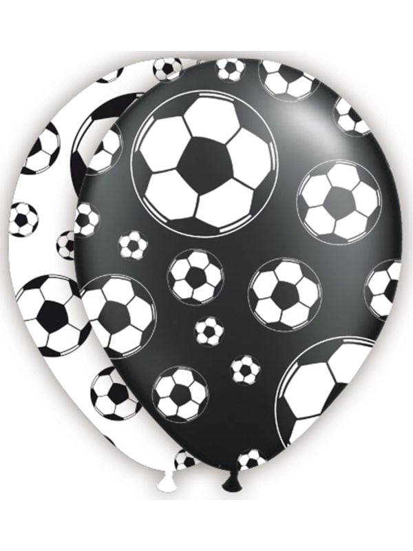 Feestelijke voetbal ballonnen 8 stuks