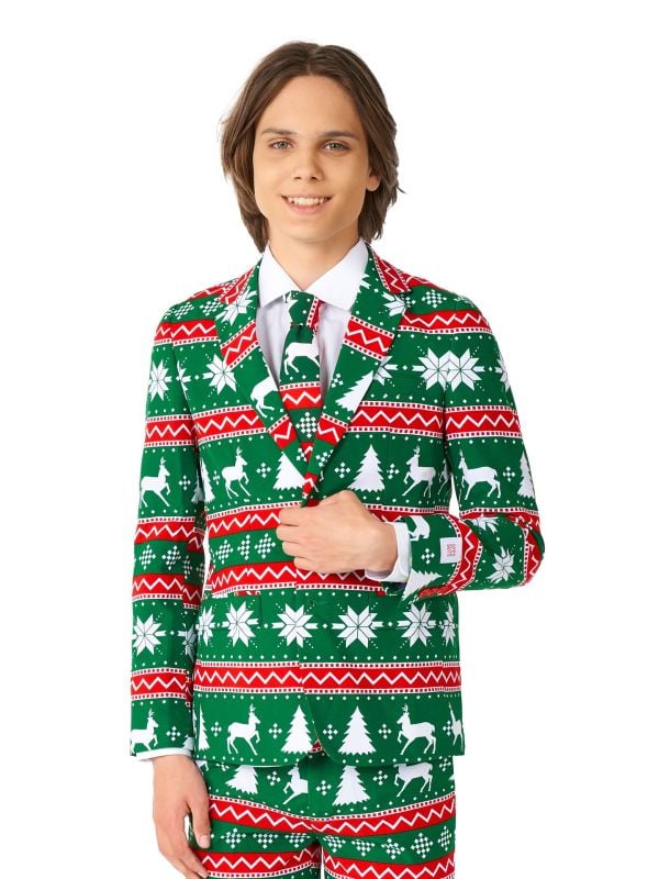 Festive Green suit Tiener Jongens Opposuits