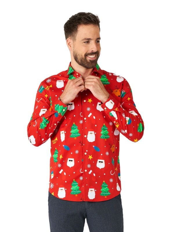 Festivity Red shirt Heren Opposuits