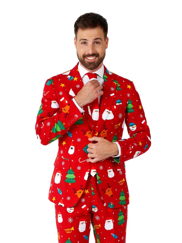 Festivity Red suit Heren Opposuits