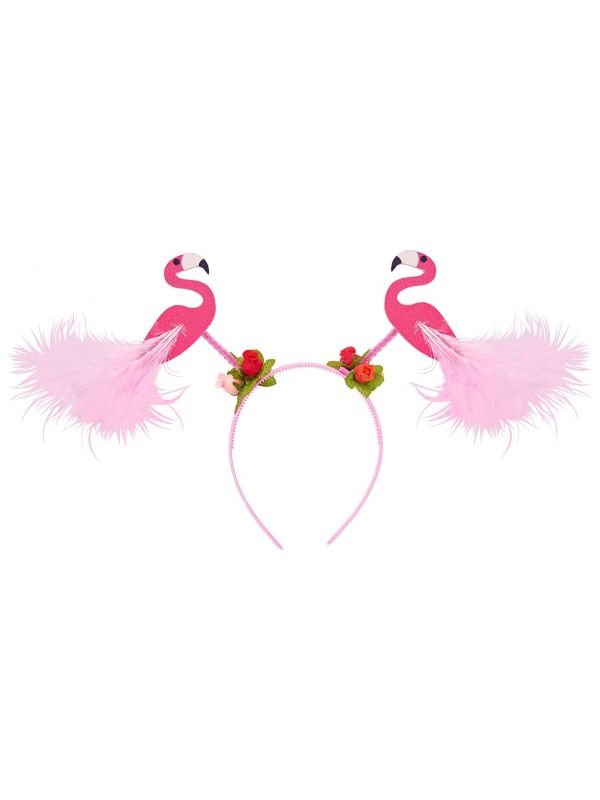 Flamingo haarband Hawaii glitter