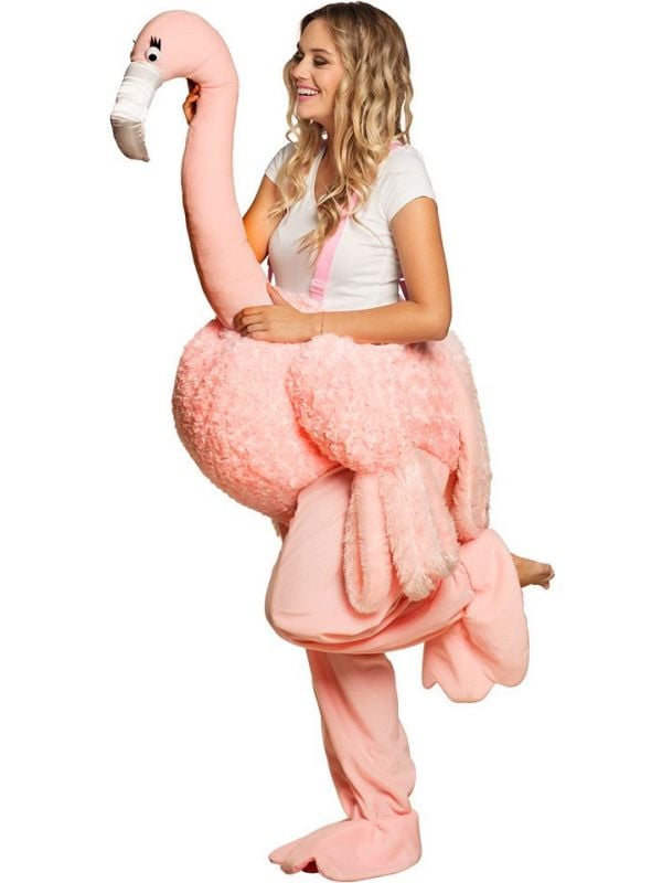 Flamingo instap kostuum unisex