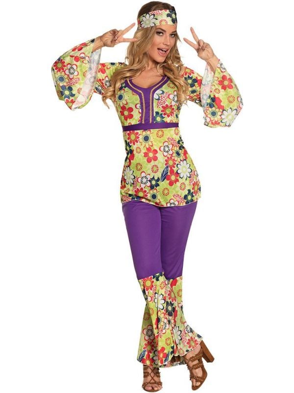 Flower power bloesem outfit dames