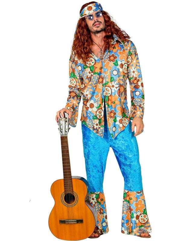 Flower power hippie outfit