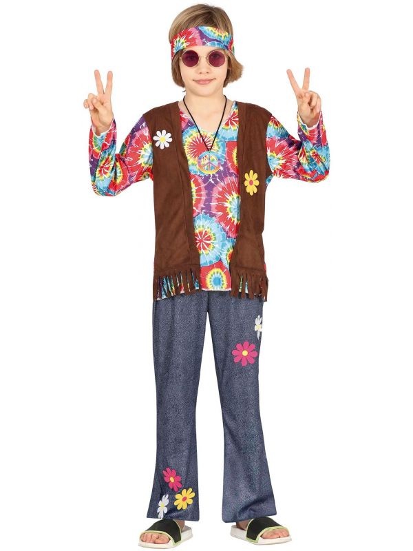Flower power hippie outfit jongens