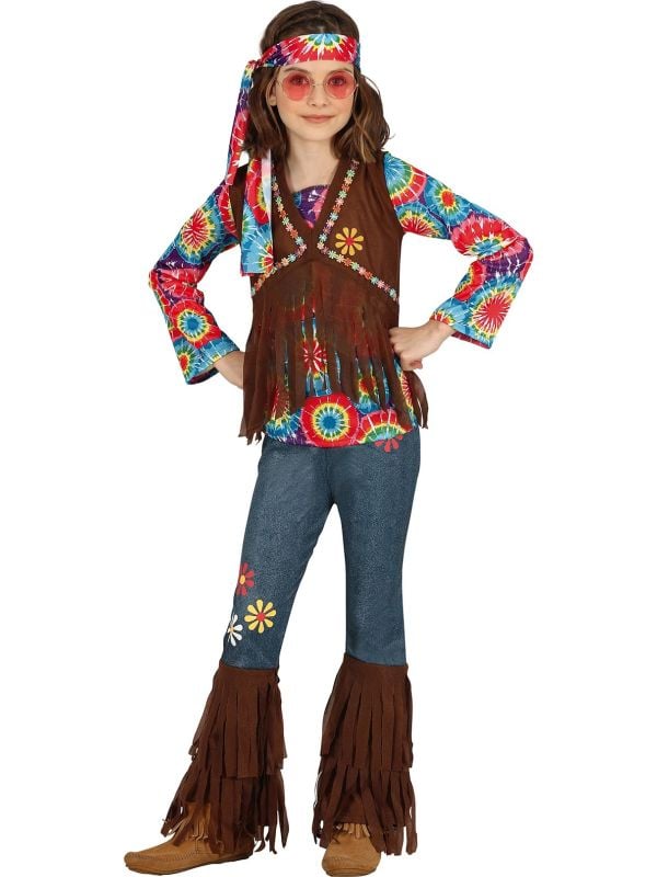 Flower power hippie outfit meisjes