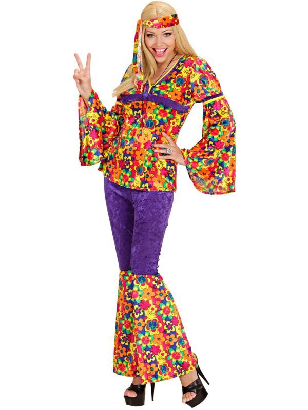 Uluru zwaar grip Flower power kleding dames | Feestkleding.nl