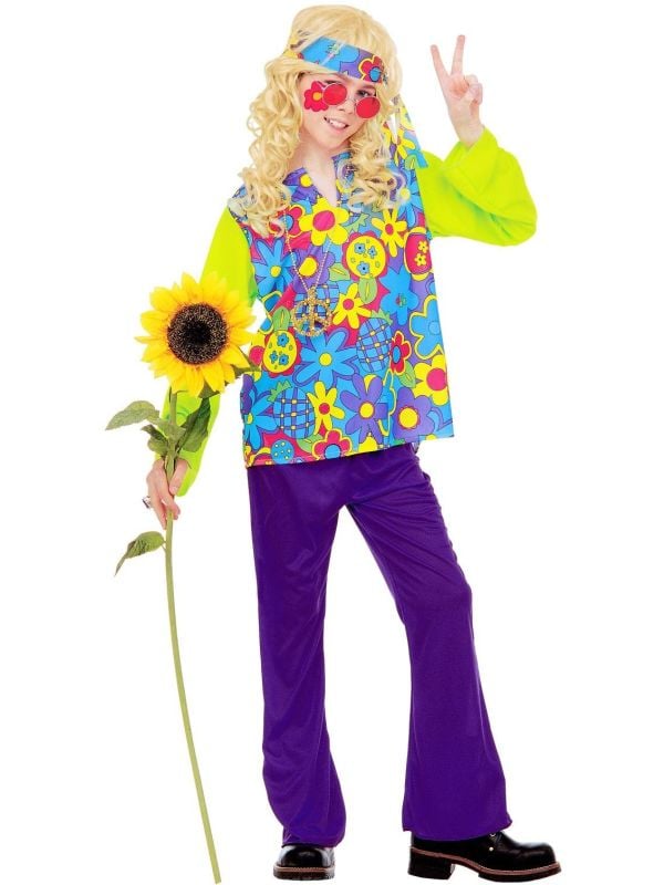 Flower power kleding jongens