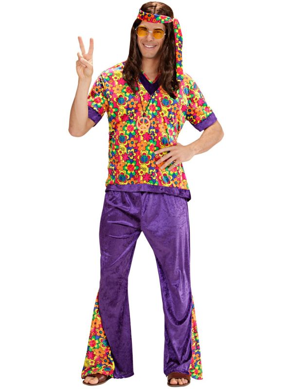 Flower power kleding man