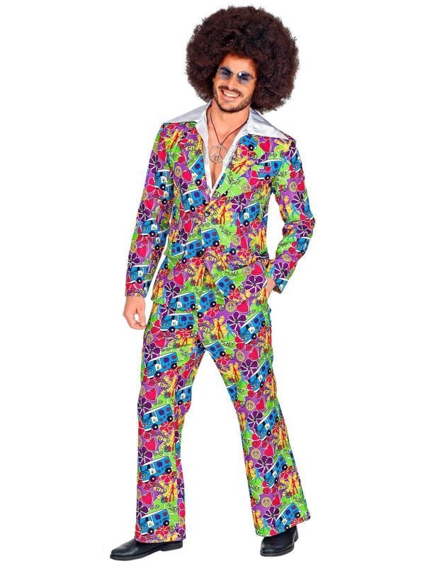 Flower power outfit heren
