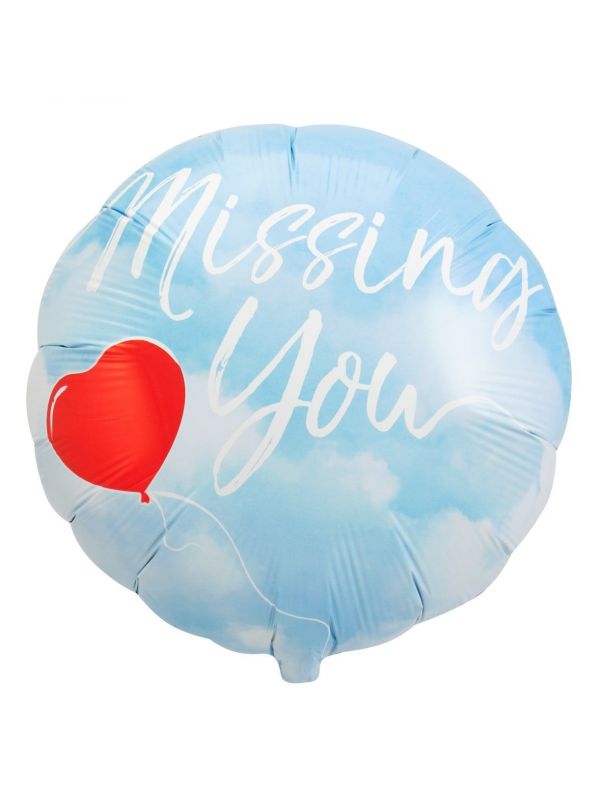 Folieballon afscheid missing you