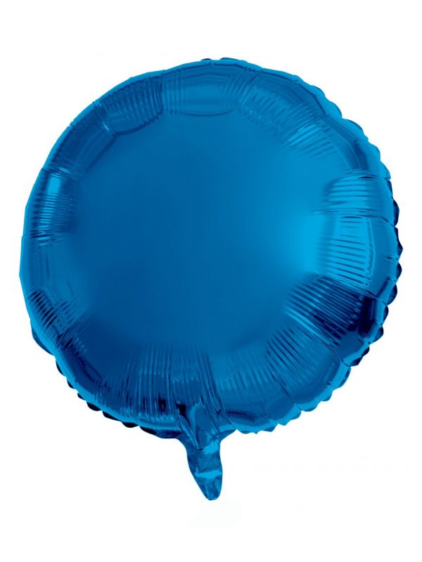 Folieballon blauw rond