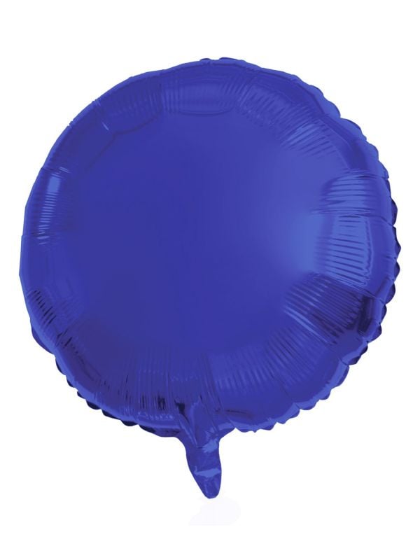 Folieballon donkerblauw rond