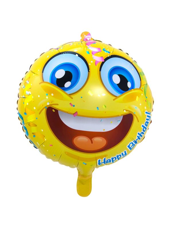 Folieballon emoticon happy
