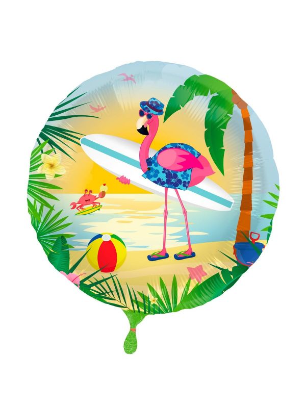 Folieballon flamingo hawaii party