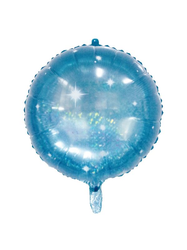 Folieballon galatic aqua rond