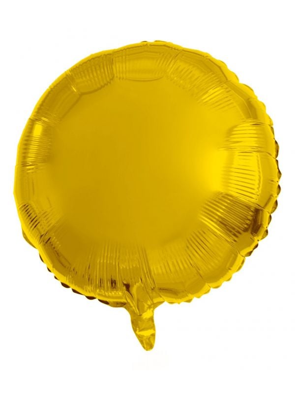 Folieballon goud rond